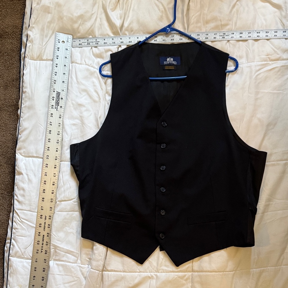Stafford Black Men's Vest